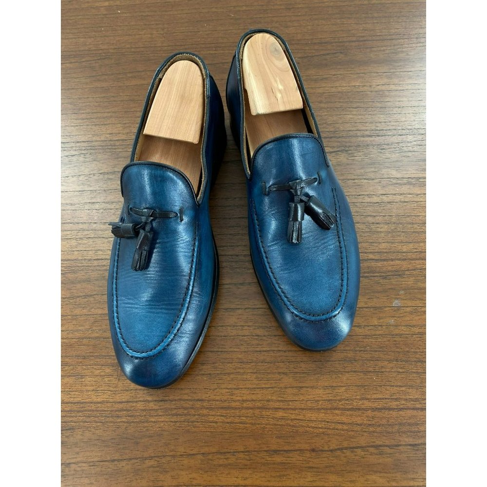 Donald Pliner Women Shoes Blue Tassel Sz. 7.5